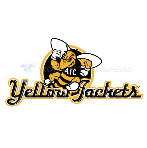 AIC Yellow Jackets 2009-Pres Alternate Logo4 T-shirts Iron On Tr - Click Image to Close